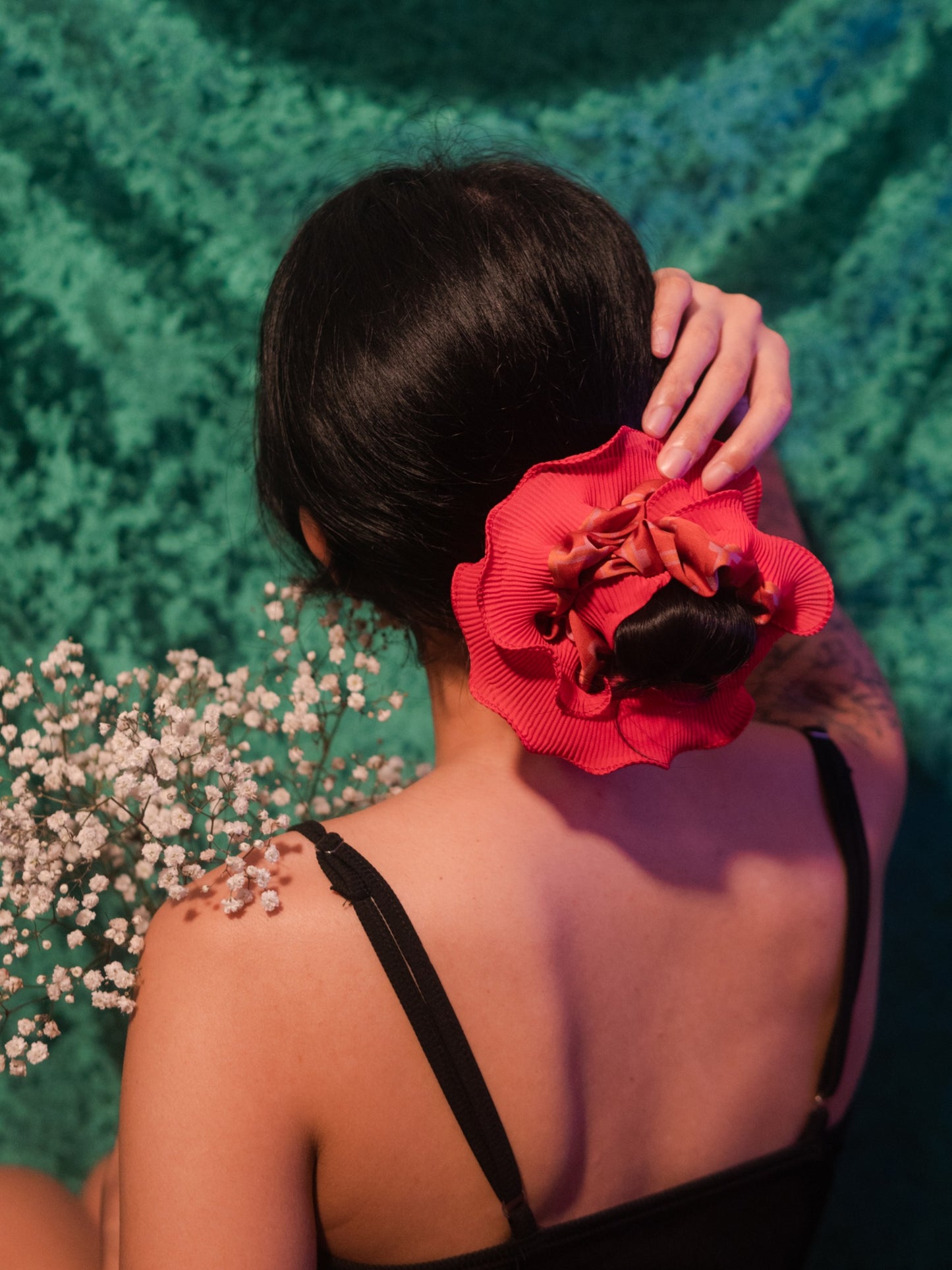 Hua Scrunchie in Mint