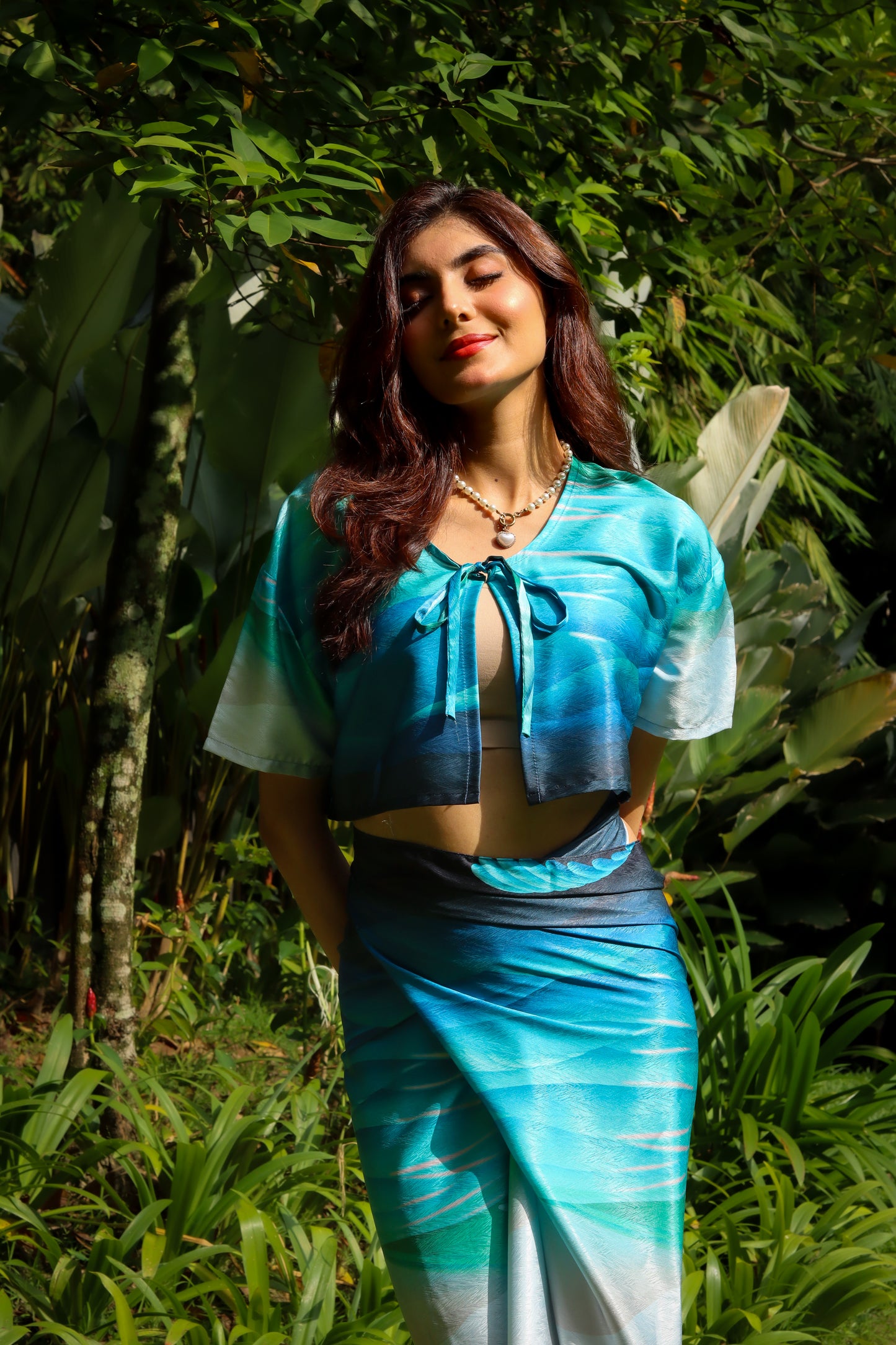 Hang Li Poh Crop Top & Wrap Skirt